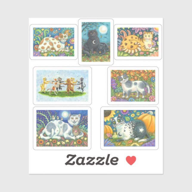 ADESIVO CANTANDO GATOS E PEDAÇOS DE ARTE PATRIMÔNICA DO PA (Folha)