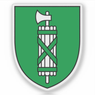 Adesivo Cantão de Sankt Gallen (Rua Gall) bandeira, Suiça