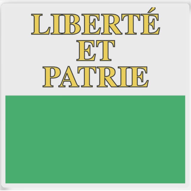 Adesivo Cantão de Vaud, Suiça (Frente)
