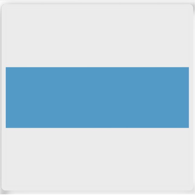 Adesivo Cantão de Zug flag, Suiça (Frente)