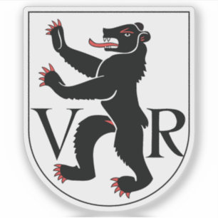 Adesivo Canton Appenzell Ausserrhoden emblem, Suiça