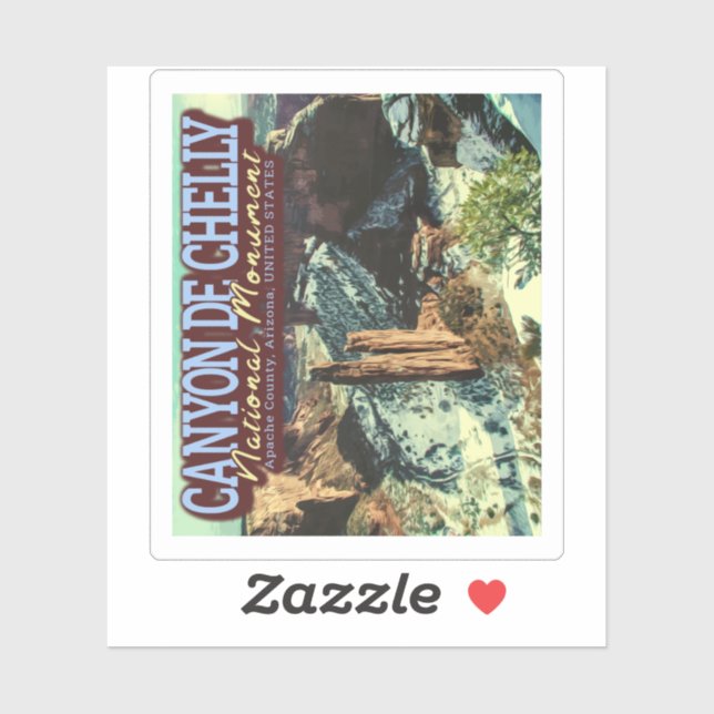 ADESIVO CANYON DE CHELLY NATIONAL MONUMENT - ARIZONA EUA (Folha)