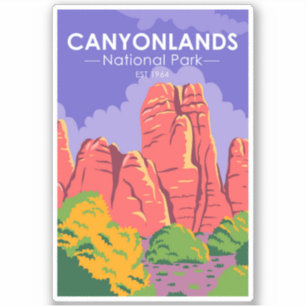 Adesivo Canyonlands National Park Utah Vintage