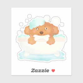 Adesivo Cão Alinhando Salão