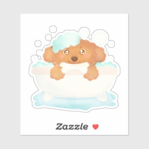 Adesivo Cão Alinhando Salão