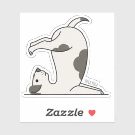 Adesivo Cão - Cão De Ioga Fresco Para Cão, Lover De Ioga