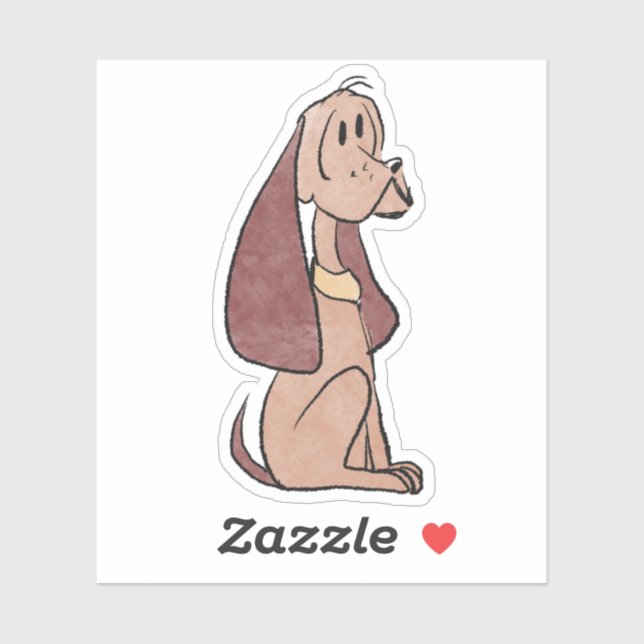 Adesivo Cão de caça (Folha)