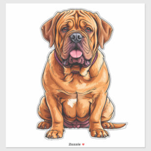 Adesivo Cão Dogue de Bordeaux