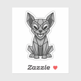 Adesivo Cão Geométrico