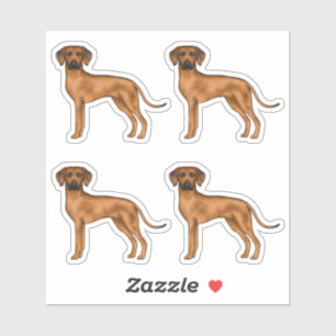 Adesivo Cão Leão Africano Marrom Rhodesiano Ridgeback