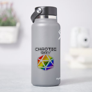 Adesivo Caótico Gay D20 – Orgulho LGBTQ+ DND