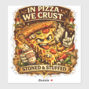Adesivo Capa de Telefone Divertida para Amante de Pizza –