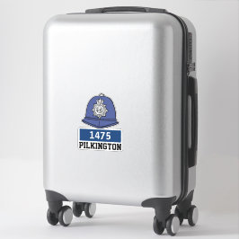 Adesivo Capacete de Polícia Constável Masculino do Reino U