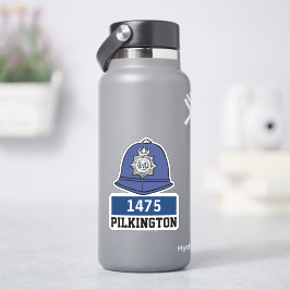 Adesivo Capacete de Polícia Constável Masculino do Reino U