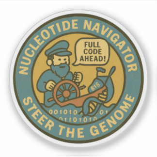 Adesivo Capitão Bio-Sea Steer, a Viagem do Genoma