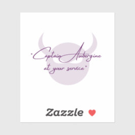 Adesivo Capitão EggPlant Vinyl Sticker