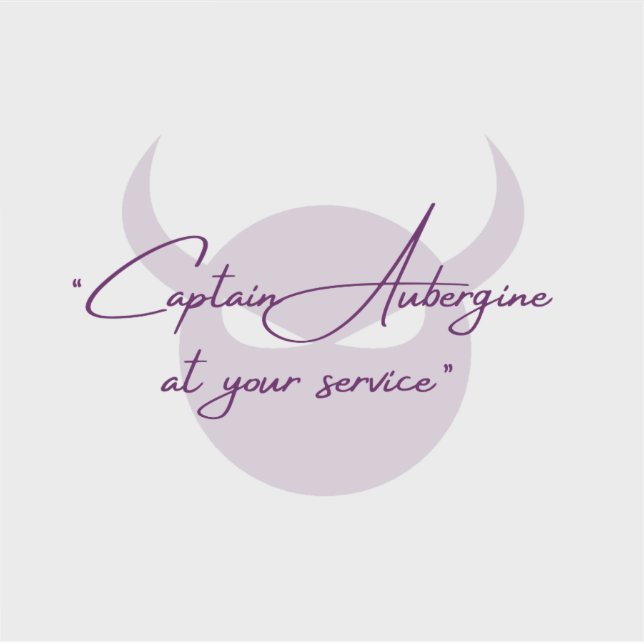 Adesivo Capitão EggPlant Vinyl Sticker (Frente)