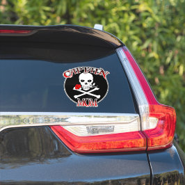 Adesivo Capitão Mãe Personalizada De Vinhetas De Vinilo