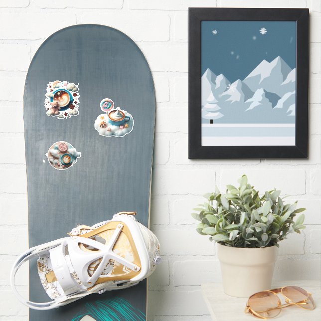 Adesivo cappucino delicious (Prancha de snowboard)