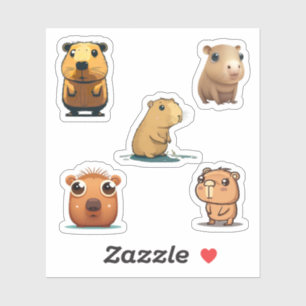 Adesivo Capybara Super Sticker Pack