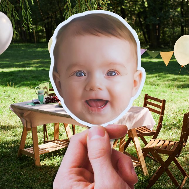 Adesivo Cara de bebê personalizada, fotografia personaliza (Criador carregado)