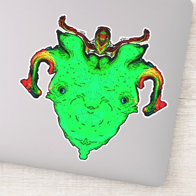 Adesivo Cara de deus monstro (Detalhe)