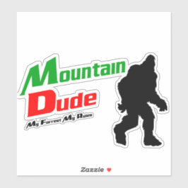 Adesivo Cara do Bigfoot na Montanha Minha Floresta Minhas