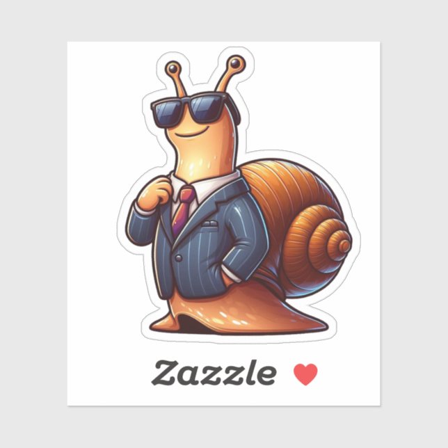 Adesivo caracol, caracol chefe (Folha)