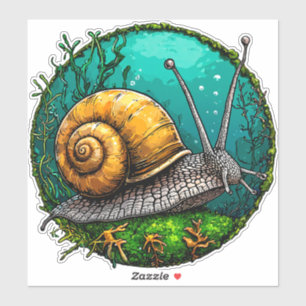 Adesivo Caracol Fofo