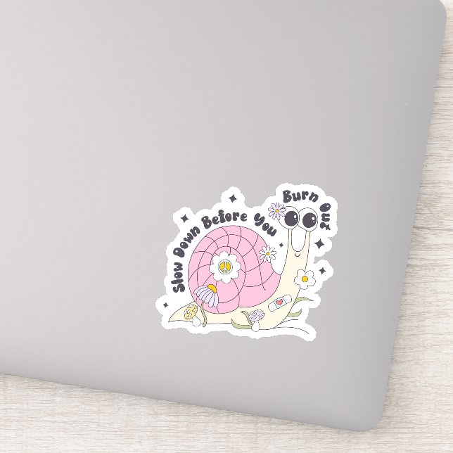 Adesivo Caracol Motivado Lento (Detalhe)