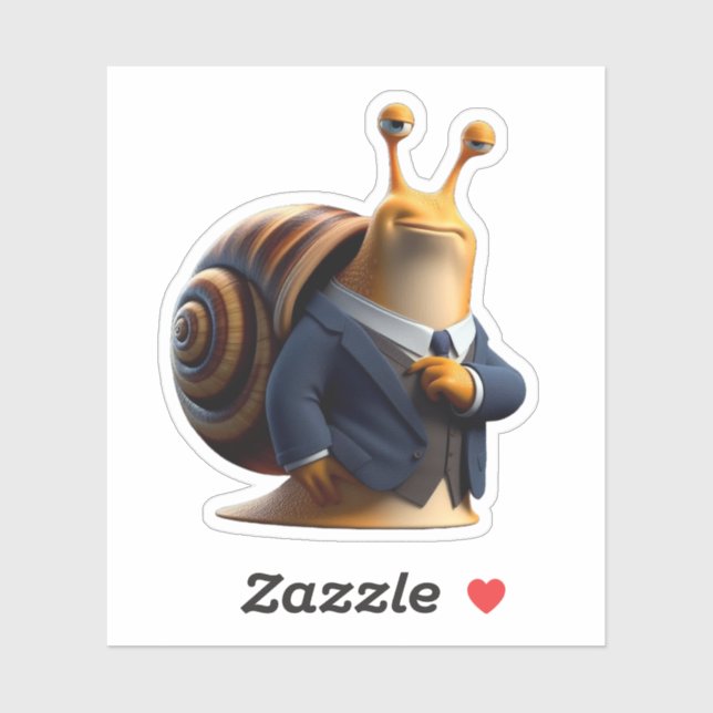 Adesivo caracol.patrão (Folha)