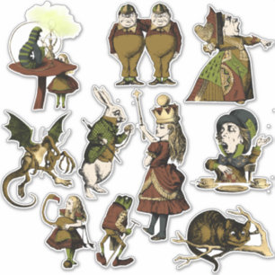 Adesivo Caracteres Alice no País das Maravilhas