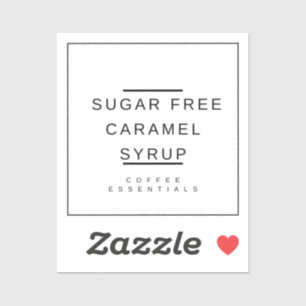 Adesivo Caramel Xarope Sticker