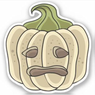 Adesivo Caráter de abóbora do Halloween