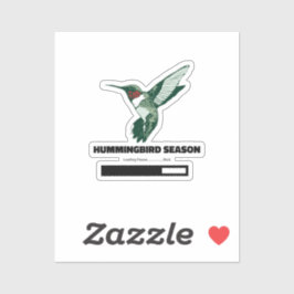Adesivo Carga da Estação do Hummingbird Por Favor Aguarde