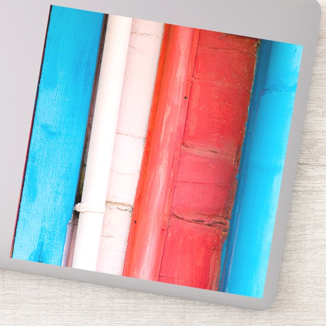 Adesivo Caribe cores - abstrato (Detalhe)