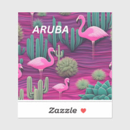 Adesivo Caribe de férias das ilhas Aruba abc West Indies