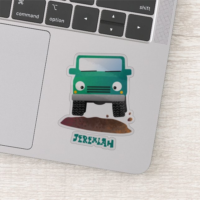 Adesivo Caricatura de veículos todo-o-terreno 4X4 (Detalhe)