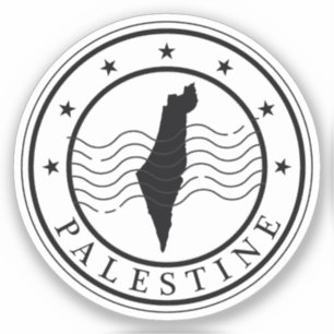 Adesivo Carimbo da Palestina Moderna