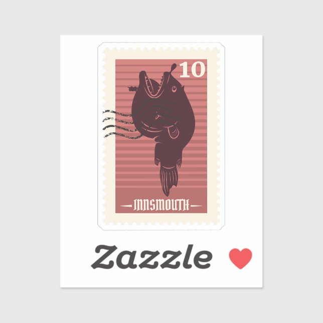 Adesivo Carimbo de Posto Innsmouth (Folha)