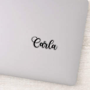 Adesivo Carla Name - Caligrafia manuscrita