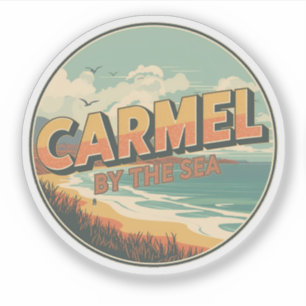 Adesivo Carmel à beira-mar praia califórnia costa pacífica