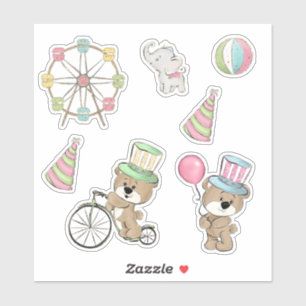 Adesivo Carnaval de Aniversário