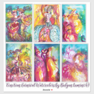 Adesivo CARNAVAL de máscaras do mascarada do carnaval de