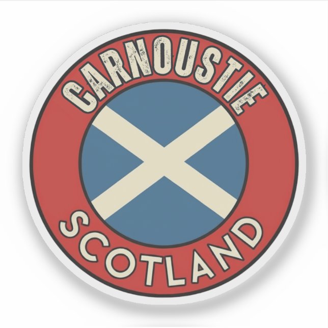 Adesivo Carnoustie, Escócia (Frente)