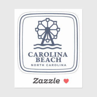 Adesivo Carolina Beach North Carolina Roda Gigante e Mar