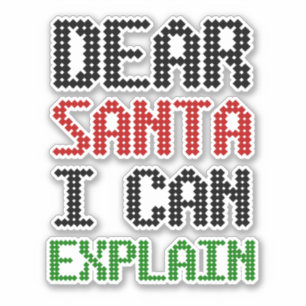 Adesivo Caros Papais noeis, posso explicar a Lista de Vadi