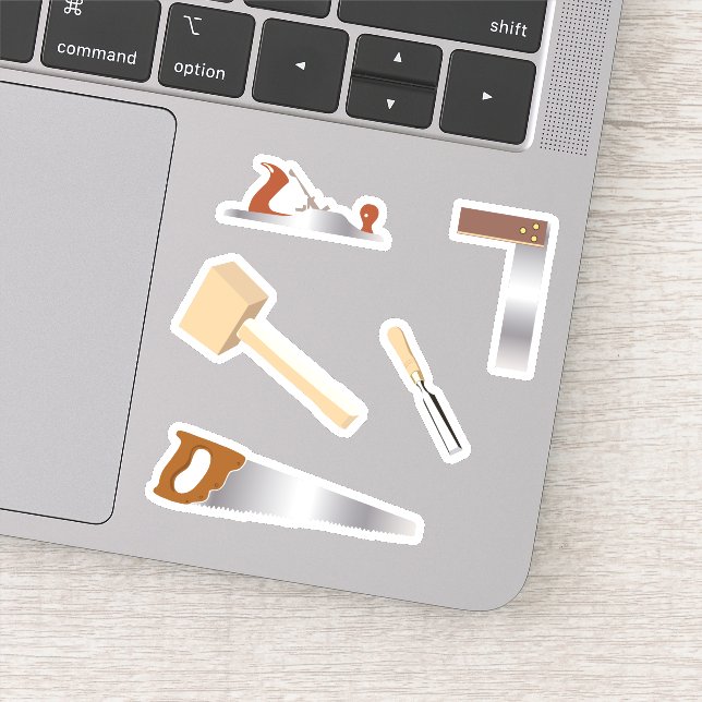 Adesivo Carpintaria do kit de ferramentas de madeira (Detalhe)