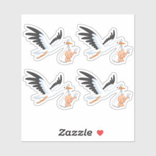 Adesivo Carregando de Tempestade um bebê tomando o primei