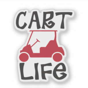 Adesivo Carrinho de Golfe Engraçado da Carrinha